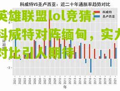 英雄联盟lol竞猜:科威特对阵缅甸，实力对比引人期待